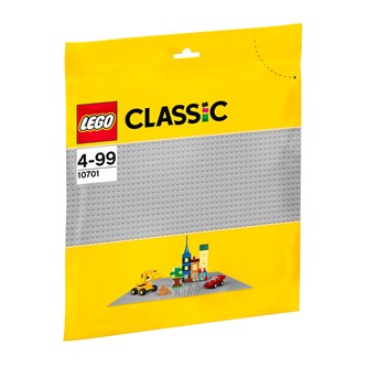 LEGO byggeplate grå