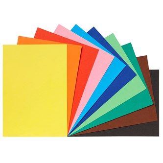 Farget papir A3 120g 10 farger