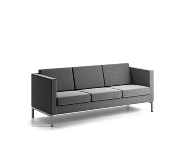 Sofa, lenestol & puffer