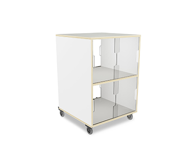 Material- & bokdisplay