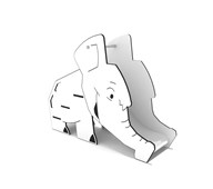 SOLO Elefantsklie HPL, overflatemontering 0821