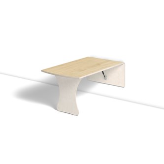Vegghengt bord Henke bjørk laminat 120x70x72 cm