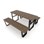 PARK Piknikbord m/ 2 benker 171x160x75 0914