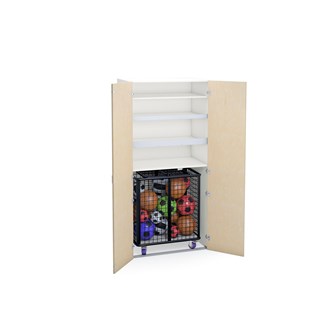 Norden materialskap Sport 100x60x210 hvit