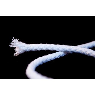 Bomullssnor hvit Ø4 mm