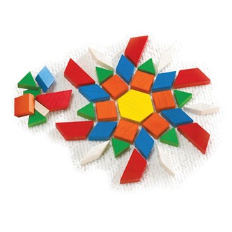 Mønsterbrikker i tre 250 stk