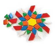 Mønsterbrikker i tre 250 stk