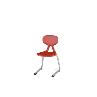 Stol Poly D small 33 cm sølv