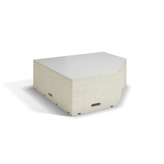 FIXA podie hvitpigmentert pentagon 88