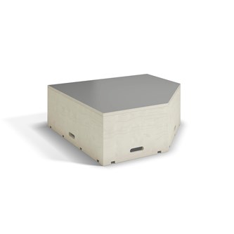 FIXA podie hvitpigmentert pentagon 88