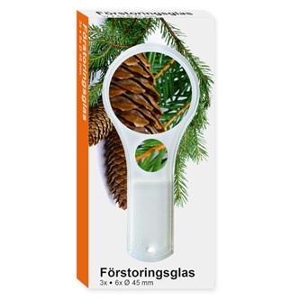 Forstørrelsesglass 3x 6x Ø45 mm 10 stk