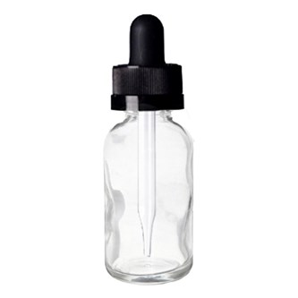 Dryppeflaske, glass 25 ml 10 stk/pk