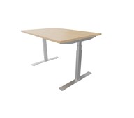 Skrivebord Chat FSC 120x80 cm sølv