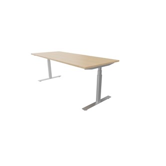 Skrivebord Work 200x80 cm E-motion Sølv