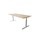 Skrivebord Chat FSC 200x80 cm sølv