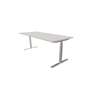 Skrivebord Work 200x80 cm E-motion Sølv