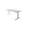 Skrivebord Chat FSC 200x80 cm sølv