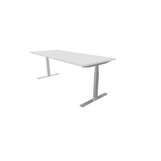 Skrivebord Chat FSC 200x80 cm sølv