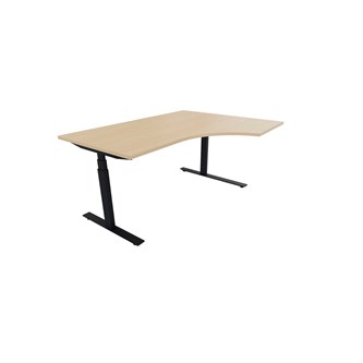 Skrivebord Work FSC HT høyre 160x120 cm svart