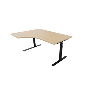 Skrivebord Work FSC HT venstre 160x120 cm svart
