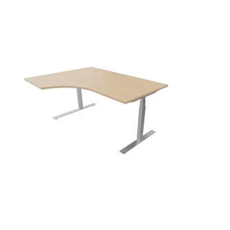 Skrivebord Chat FSC venstre 160x120 cm sølv