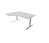 Skrivebord Work venstre 160x120 cm E-motion Sølv