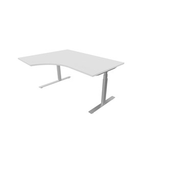 Skrivebord Chat FSC venstre 160x120 cm sølv