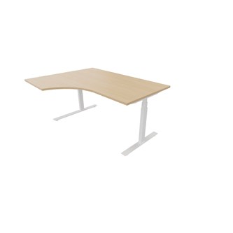 Skrivebord Work FSC HT venstre 160x120 cm hvitt