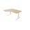 Skrivebord Work FSC HT venstre 160x120 cm hvitt