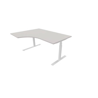 Skrivebord Work FSC HT venstre 160x120 cm hvitt