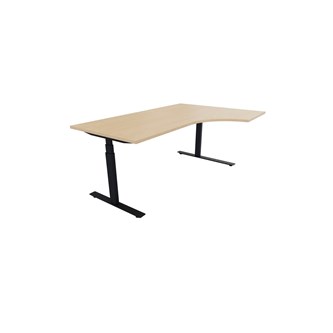 Skrivebord Chat FSC høyre 180x120 cm svart