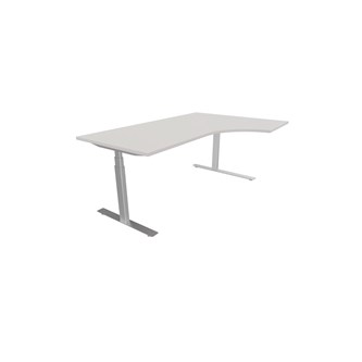 Skrivebord Chat FSC høyre 180x120 cm sølv