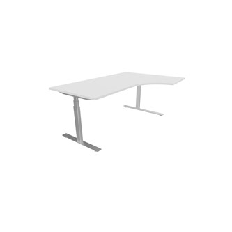 Skrivebord Work høyre 180x120 cm E-motion Sølv