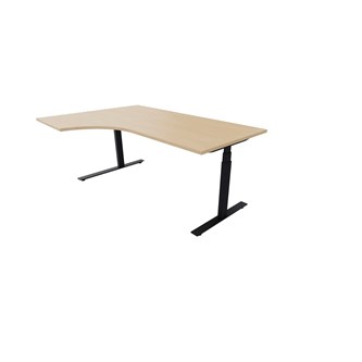 Skrivebord Work FSC HT venstre 180x120 cm svart