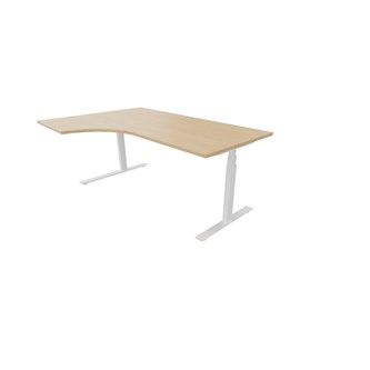 Skrivebord Work FSC HT venstre 180x120 cm hvitt