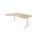Skrivebord Work FSC HT venstre 180x120 cm hvitt