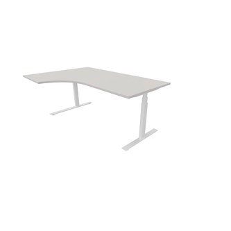Skrivebord Work FSC HT venstre 180x120 cm hvitt