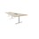 Konferansebord Talk 420x120x72 cm T-ben sølv