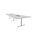 Konferansebord Talk 420x120x72 cm T-ben sølv