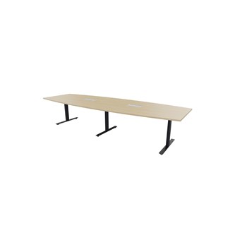 Konferansebord Talk 270x90/120x72 cm Eclipse T-ben svart