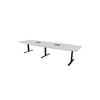 Konferansebord Talk 270x90/120x72 cm Eclipse T-ben svart