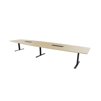 Konferansebord Talk 490x90/120x72 cm Eclipse T-ben svart