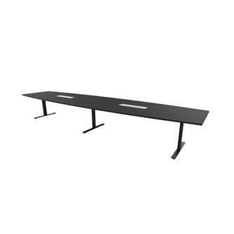 Konferansebord Talk 490x90/120x72 cm Eclipse T-ben svart