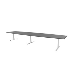 Konferansebord Talk 490x90/120x72 cm Eclipse T-ben hvitt