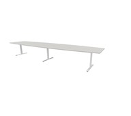 Konferansebord Talk 490x90/120x72 cm Eclipse T-ben hvitt