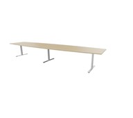 Konferansebord Talk 490x90/120x72 cm Eclipse T-ben sølv