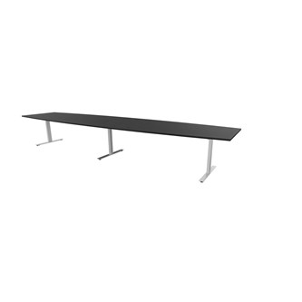 Konferansebord Talk 490x90/120x72 cm Eclipse T-ben sølv