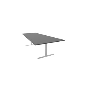 Konferansebord Talk 270x90/120x72 cm Video T-ben sølv