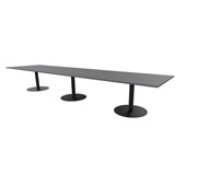 Konferansebord Talk 490x120x74 cm søyleben svart