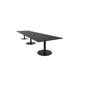 Konferansebord Talk 490x120x74 cm søyleben svart